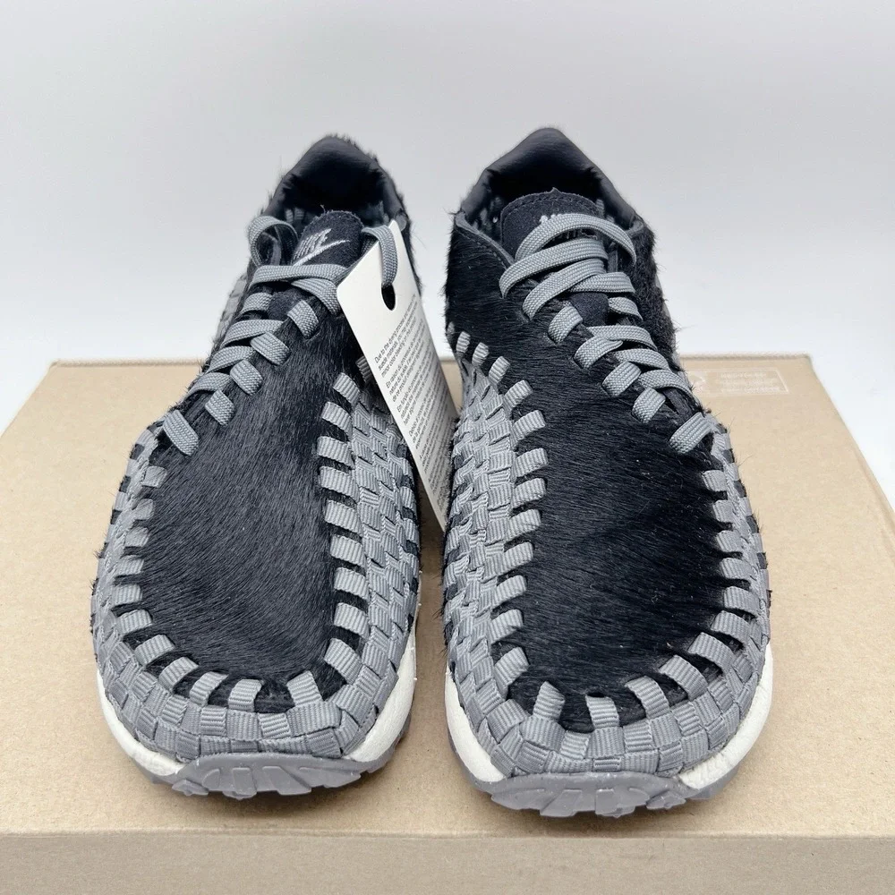 Nike Air Footscape Woven Women's Platform Sneakers Shoes Black Grey US 5.5 - Picture 4 of 13
